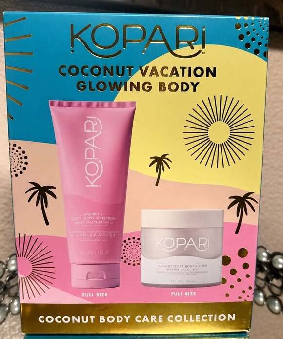 Kopari Other - Kopari Coconut Vacation Glowing Body Set Body Gloss Sunscreen &  Body Butter